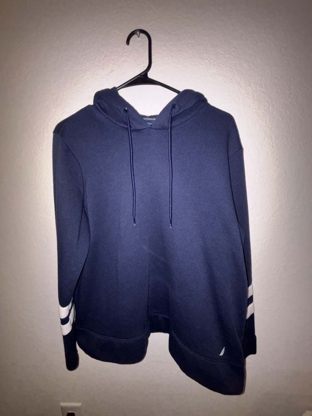 Nautica Sweater Women Blue Pullover Hoodie Sweatshirt Ladies